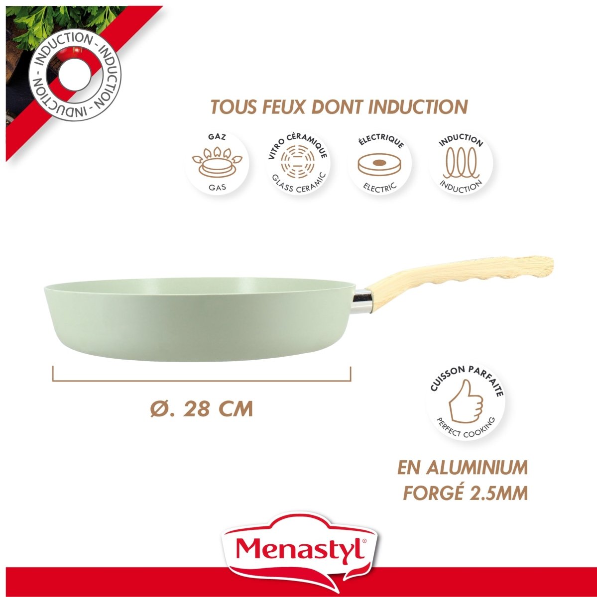 Poêle Colorama 28 cm - Menastyl - Poêle