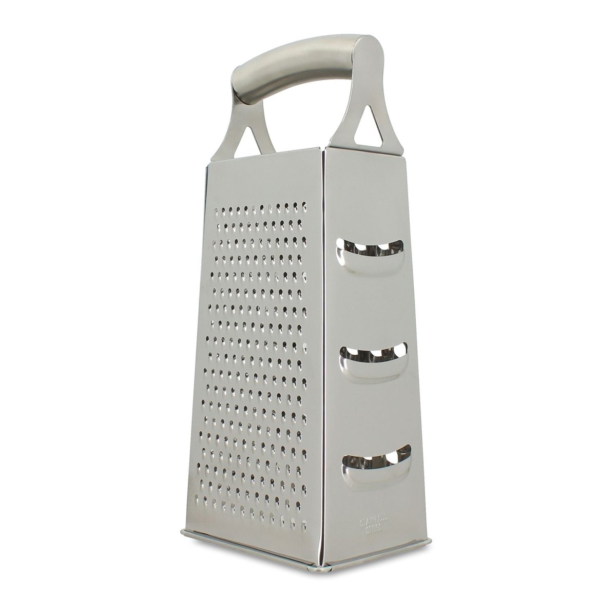 Râpe à fromage pyramidale en acier inoxydable Menastyl avec poignée ergonomique, 4 faces de râpage