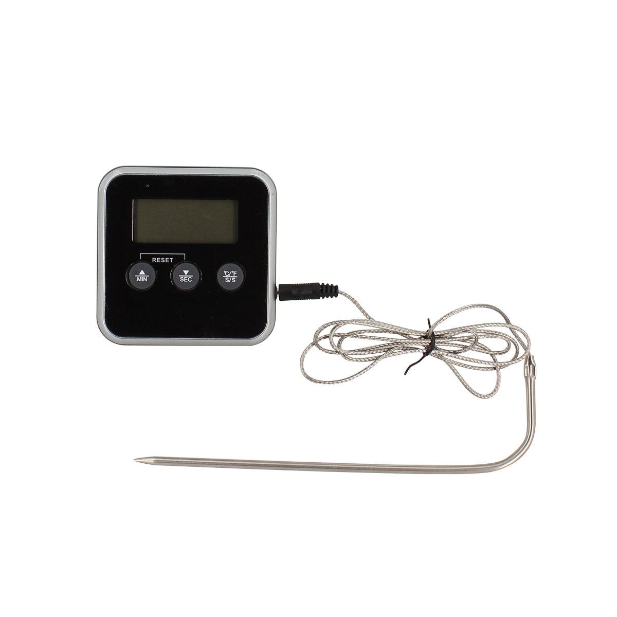 Thermomètre de cuisson Oriane Menastyl à sonde électronique avec écran digital et câble acier tressé