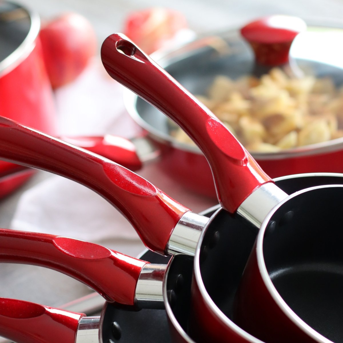 Wok Cerise en aluminium 28 cm - Menastyl - Wok