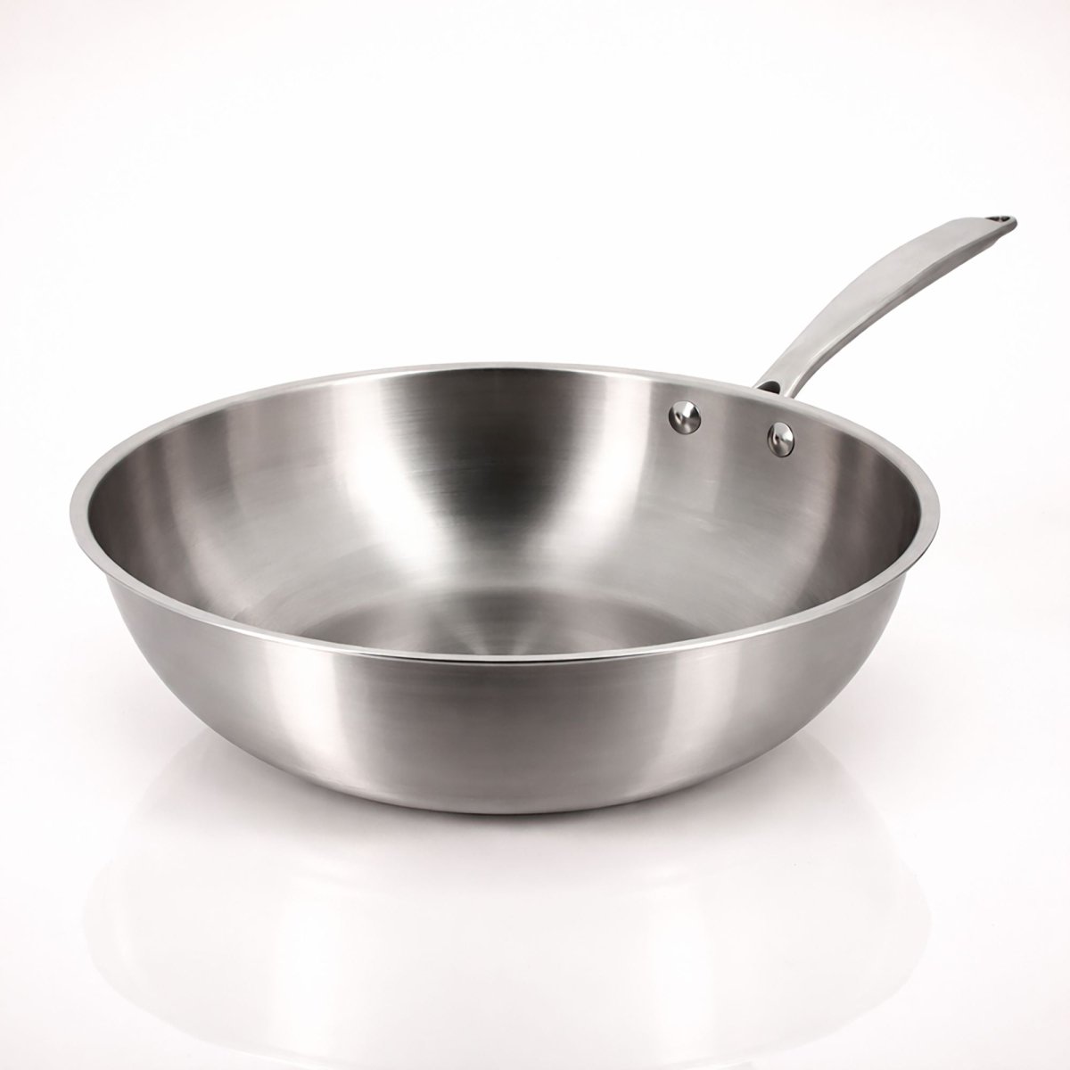 Wok Triply en acier inoxydable triple couche 28 cm 🇫🇷 - Menastyl - Wok