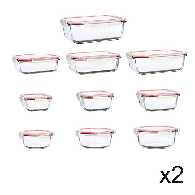 Set de 20 boîtes hermétiques Clémentine